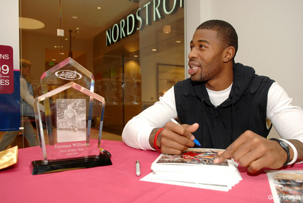 Terrence Williams of the New Jersey Nets